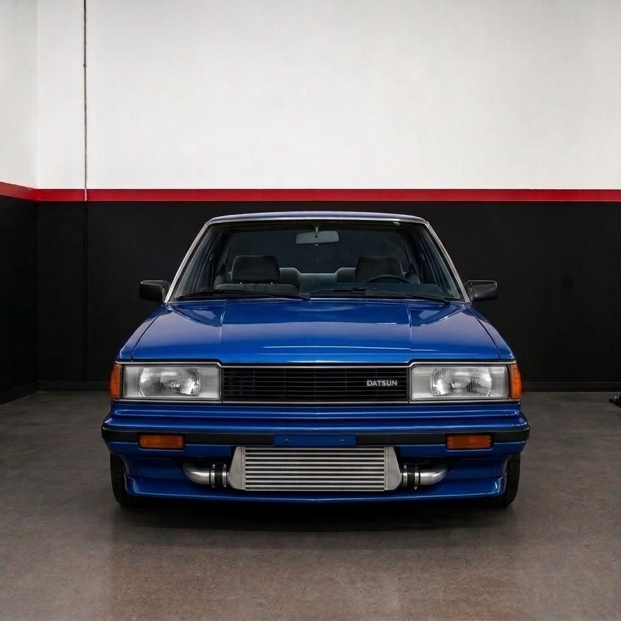 Datsun Bluebird con intercooler expuesto, proyecto drift Prodan Dynamics
